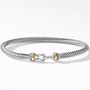 🎉HP🎉 AUTH YURMAN CABLE GOLD BUCKLE BRACELET 5 MM